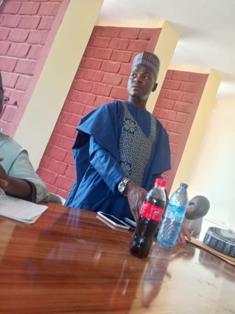 Hon. Aminu Musa at the table with members of the Bauchi team.