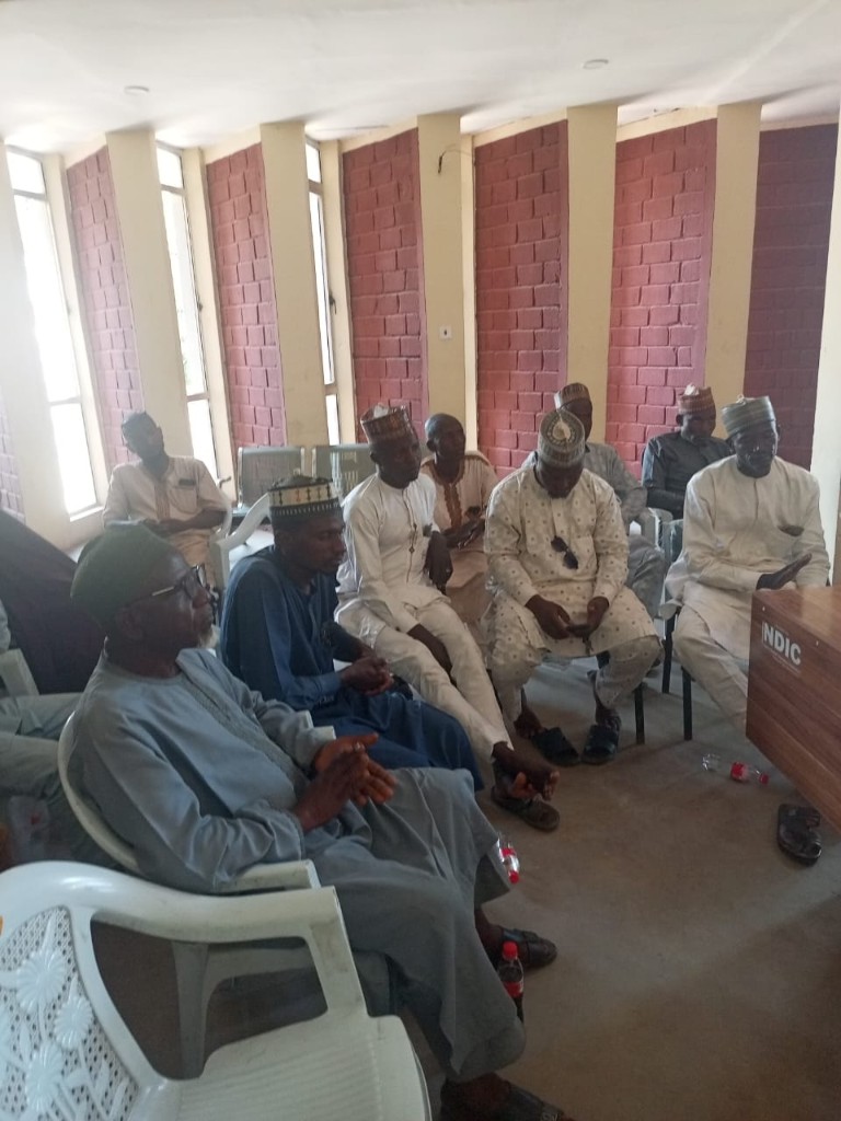 Executives seated together as national and state teams met in Bauchi.